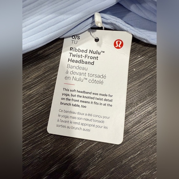 NWT Lululemon Women's Ribbed Nulu Twist-Front Headband - Picture 6 of 10